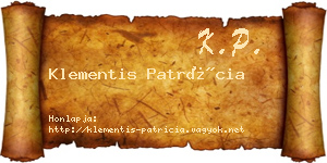 Klementis Patrícia névjegykártya